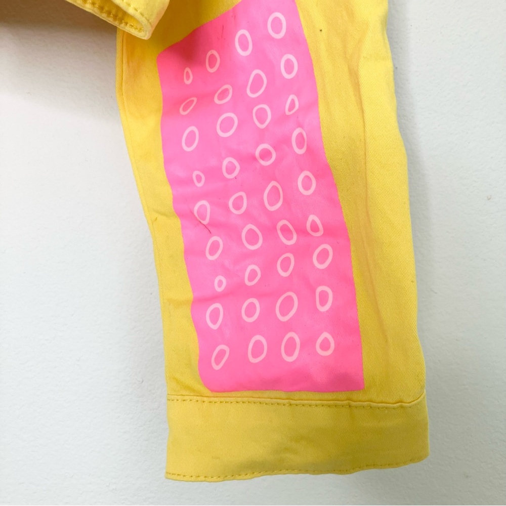 Dolls Kill x Zip Zag Retro Lemon Drop Trucker jacket size XL new - Picture 4 of 6